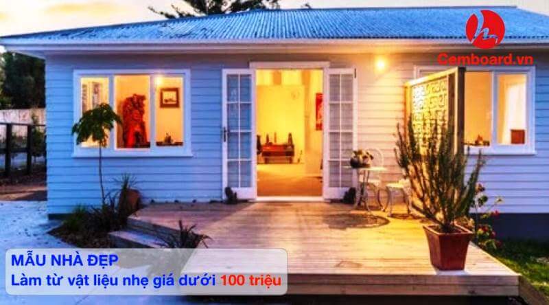 Mẫu nhà : mẫu nhà cấp 4 đẹp xây bằng vật liệu nhẹ giá dưới 100 triệu Mẫu nhà : mẫu nhà cấp 4 đẹp xây bằng vật liệu nhẹ giá dưới 100 triệu