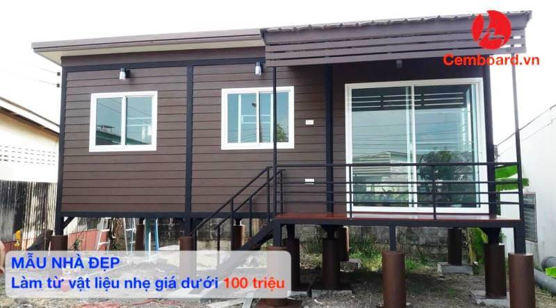 Mẫu nhà : mẫu nhà cấp 4 đẹp xây bằng vật liệu nhẹ giá dưới 100 triệu Mẫu nhà : mẫu nhà cấp 4 đẹp xây bằng vật liệu nhẹ giá dưới 100 triệu