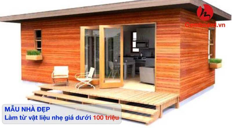 Mẫu nhà : mẫu nhà cấp 4 đẹp xây bằng vật liệu nhẹ giá dưới 100 triệu Mẫu nhà : mẫu nhà cấp 4 đẹp xây bằng vật liệu nhẹ giá dưới 100 triệu