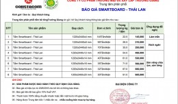 Báo Giá Tấm SmartBoard SCG Thái Lan Cập Nhật Mới