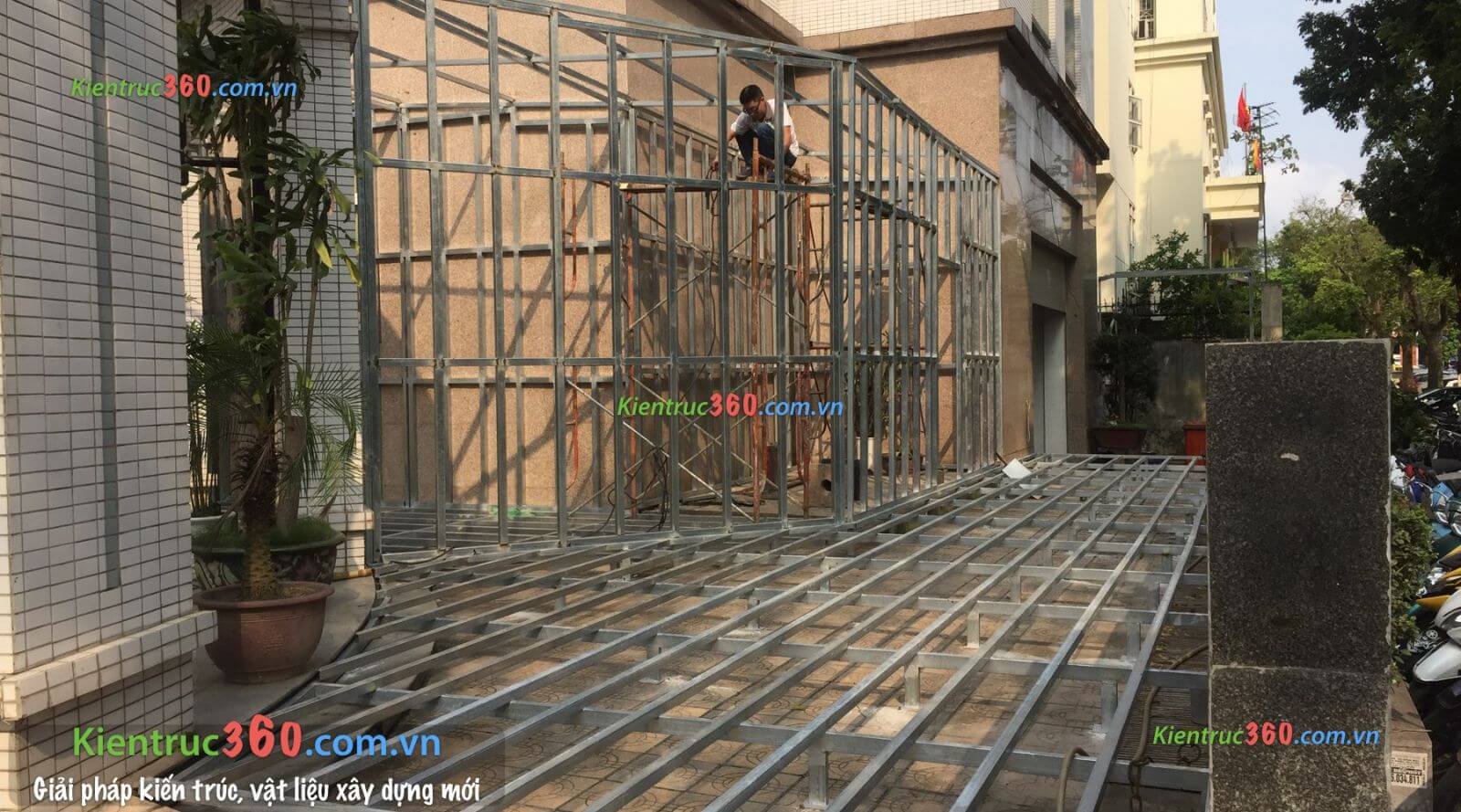 Tấm Xi Măng Board Làm Sàn Vách Thư Viện Hà Nội 03